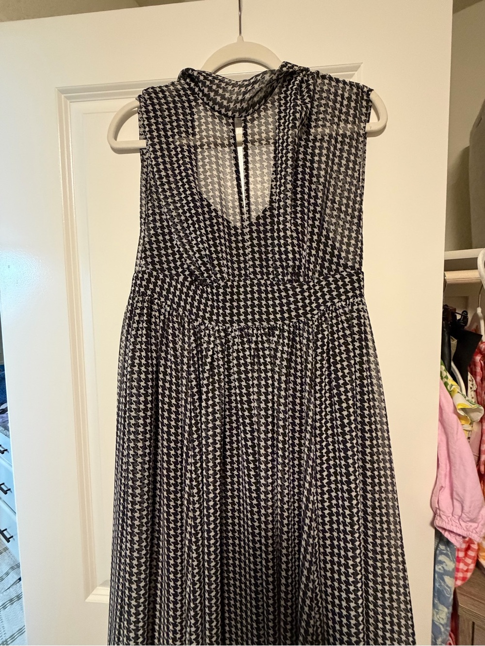 Kate Spade Houndstooth Midi Dress